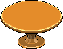 Round Dining Table [Tangerine Orange]