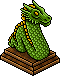 Elf Green Dragon Lamp