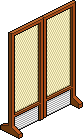 White Oriental Screen